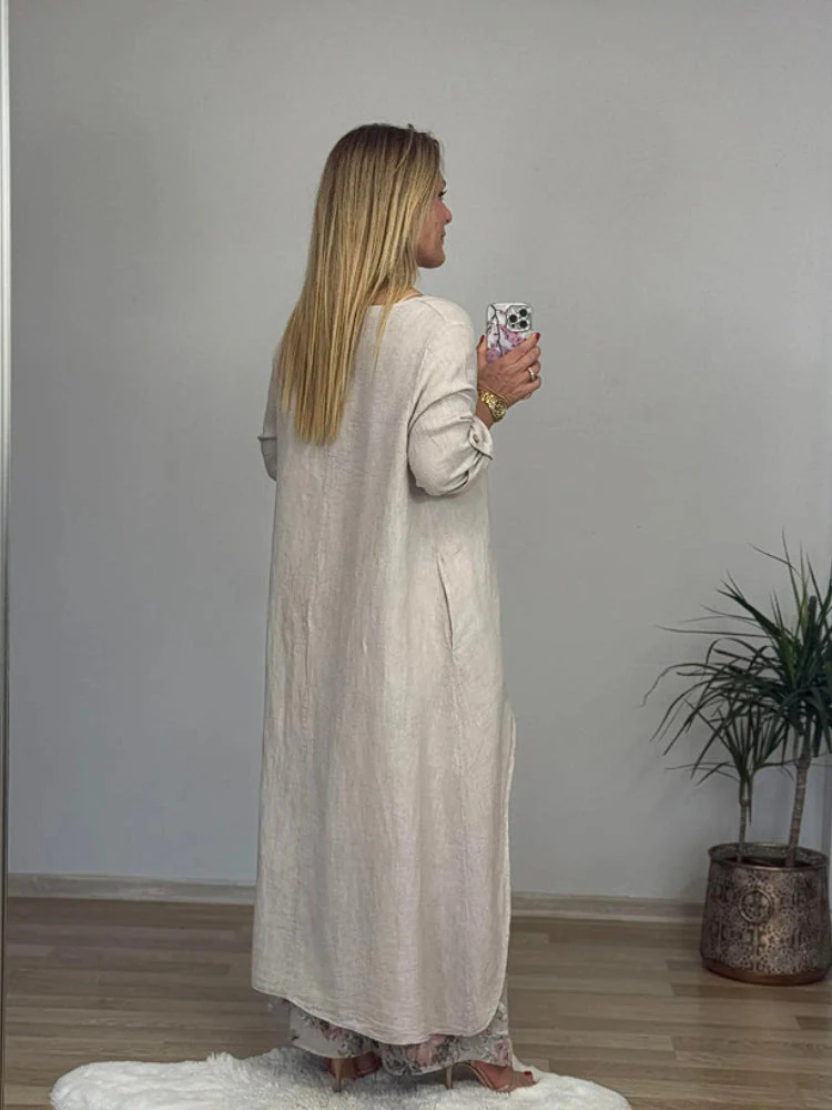 Ulina - Ensemble Décontracté avec Top Irrégulier et Pantalon à Jambes Larges – Image 5
