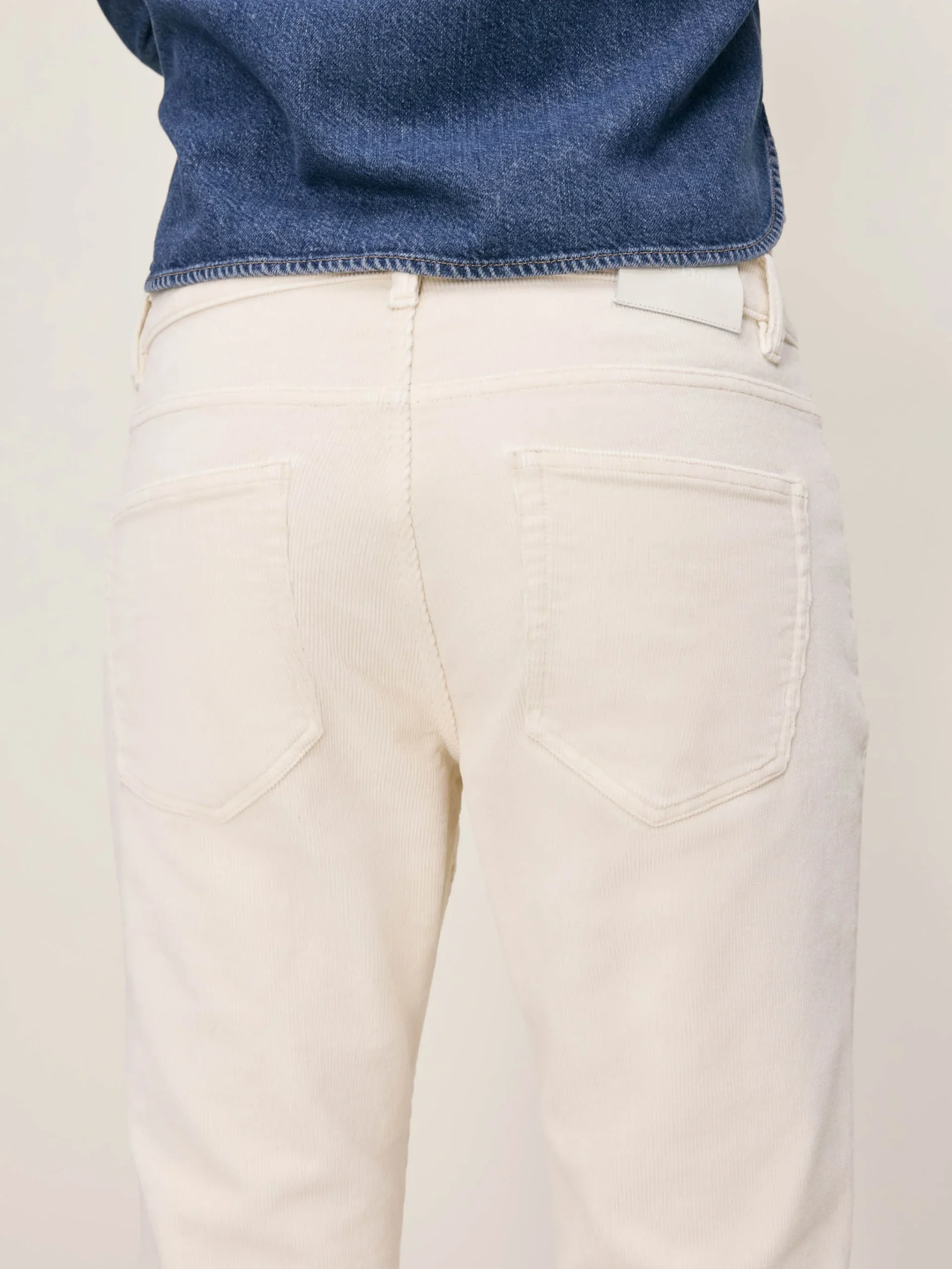DL1961 | Pantalon slim velours côtelé "Nick" - Blé – Image 6