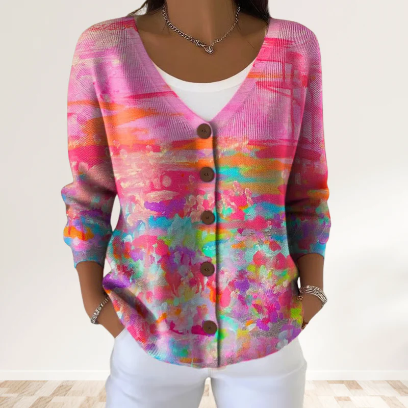 Eliavelle - Pull Hiver Doux avec Col en V Élégant – Image 9