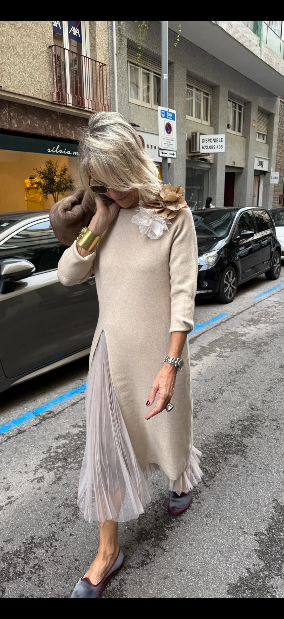 Gwenirra - Robe Tulle Tricotée Élégante – Image 8