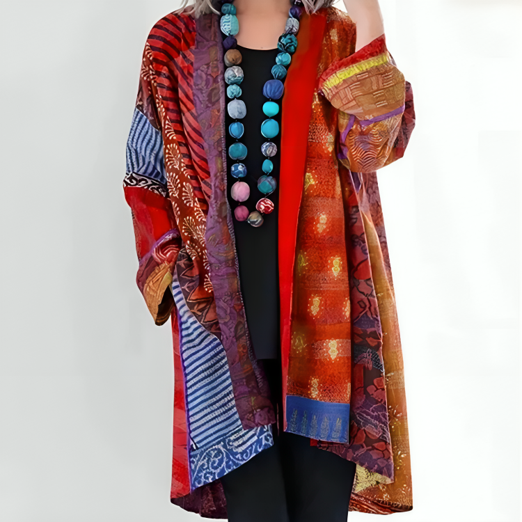 Pierrette - Cardigan Bohème en Coton et Lin – Image 3