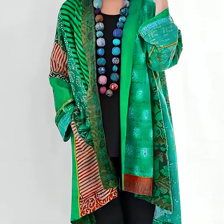 Pierrette - Cardigan Bohème en Coton et Lin – Image 4