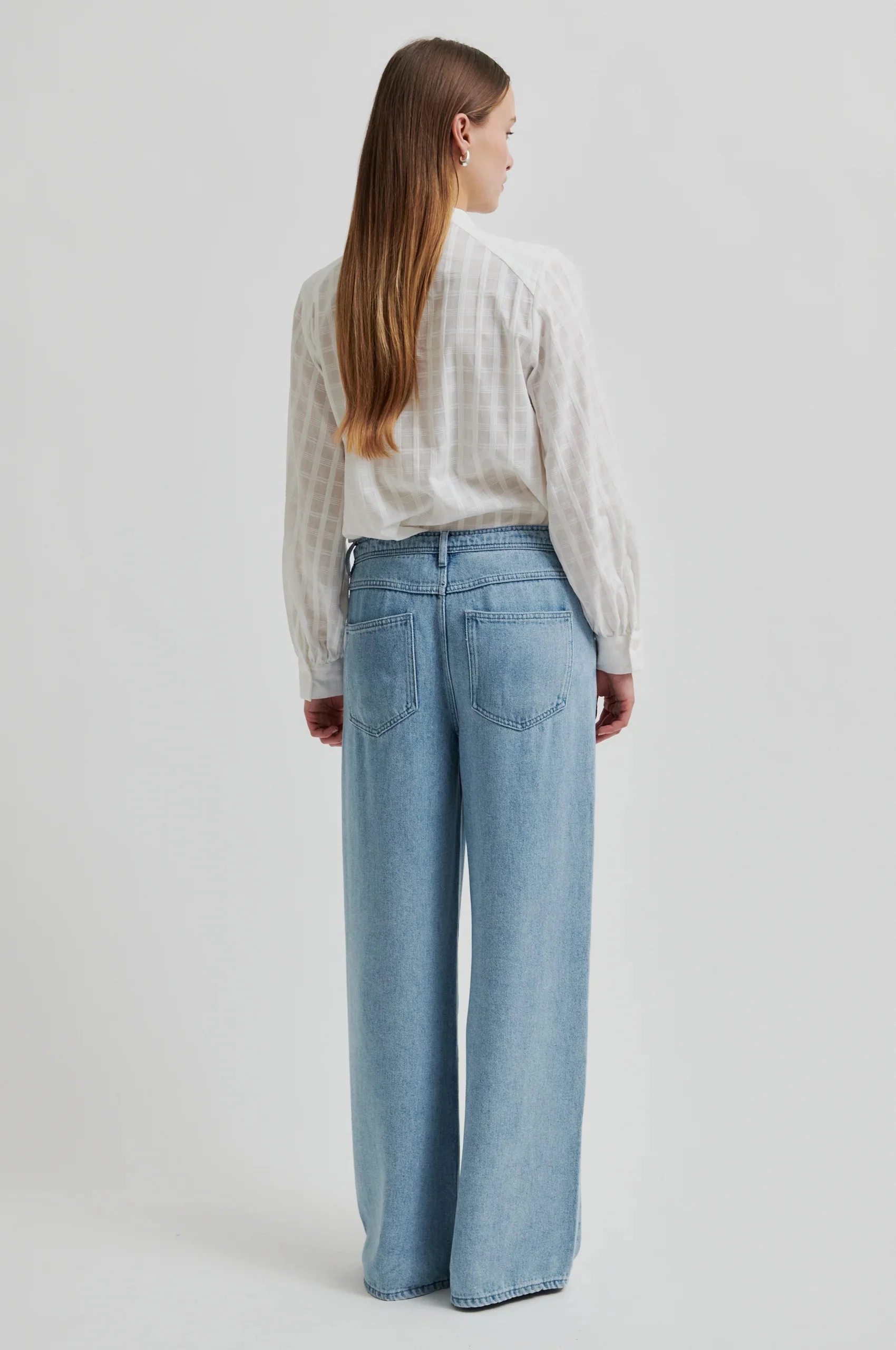Second Female | Le denim drapé Irvine en lyocell - Bleu clair – Image 3