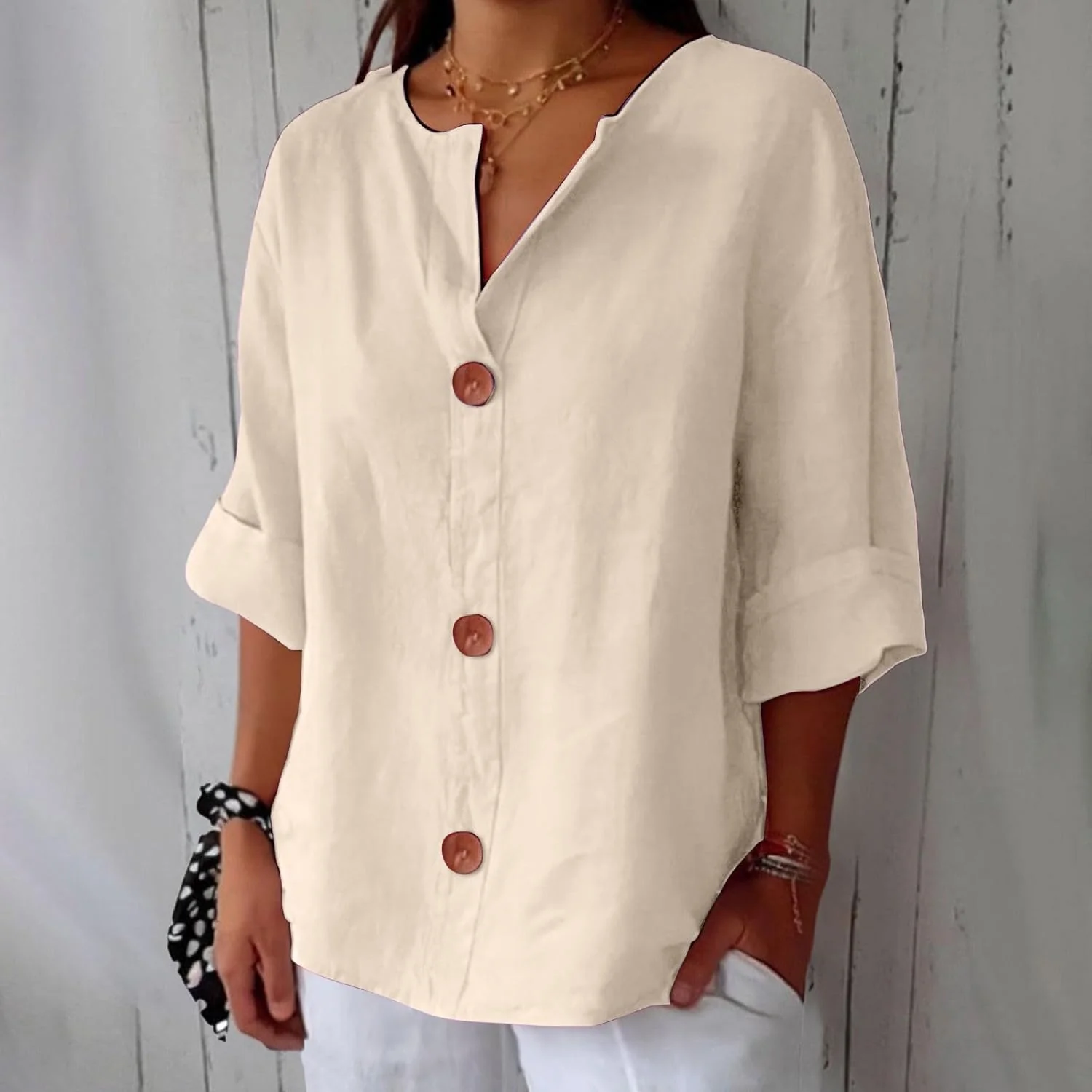 Dionelle - Blouse en Lin Décontractée – Image 6