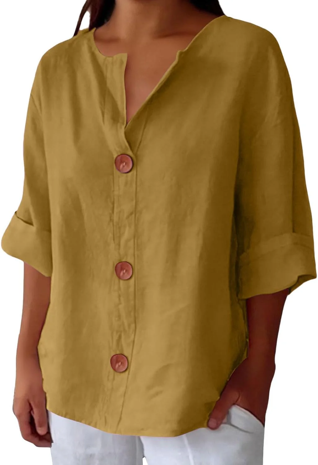Dionelle - Blouse en Lin Décontractée – Image 5