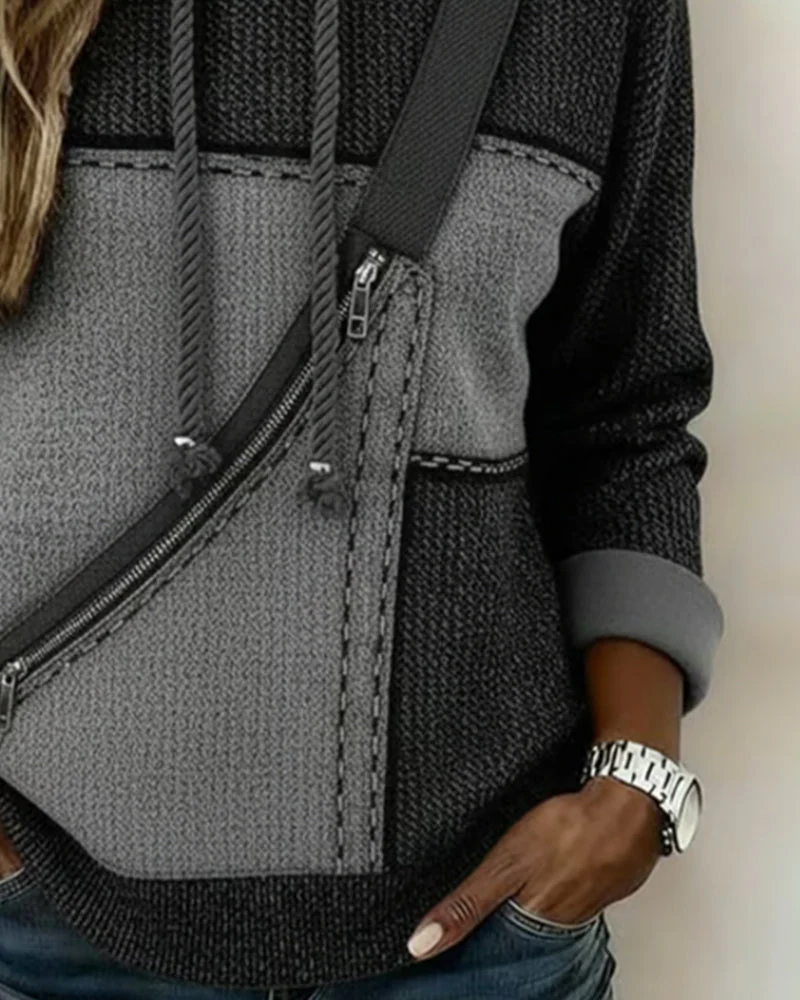 Dorevia - Sweat à Capuche Color-Block – Image 3