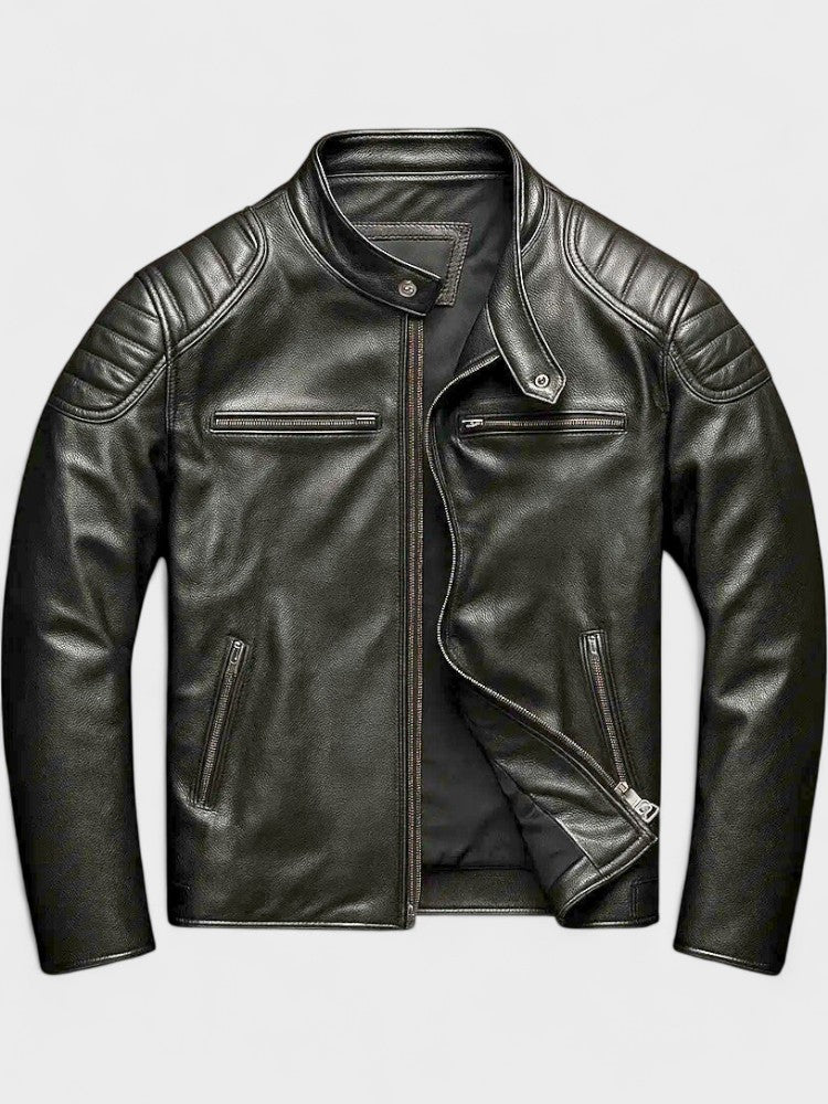 Xavier - Blouson Vintage en Cuir Homme – Image 3