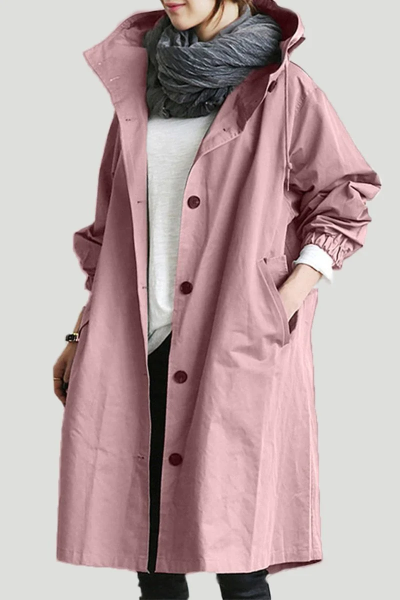 Henriette - Cardigan long femme élégant à col et poches – Image 4