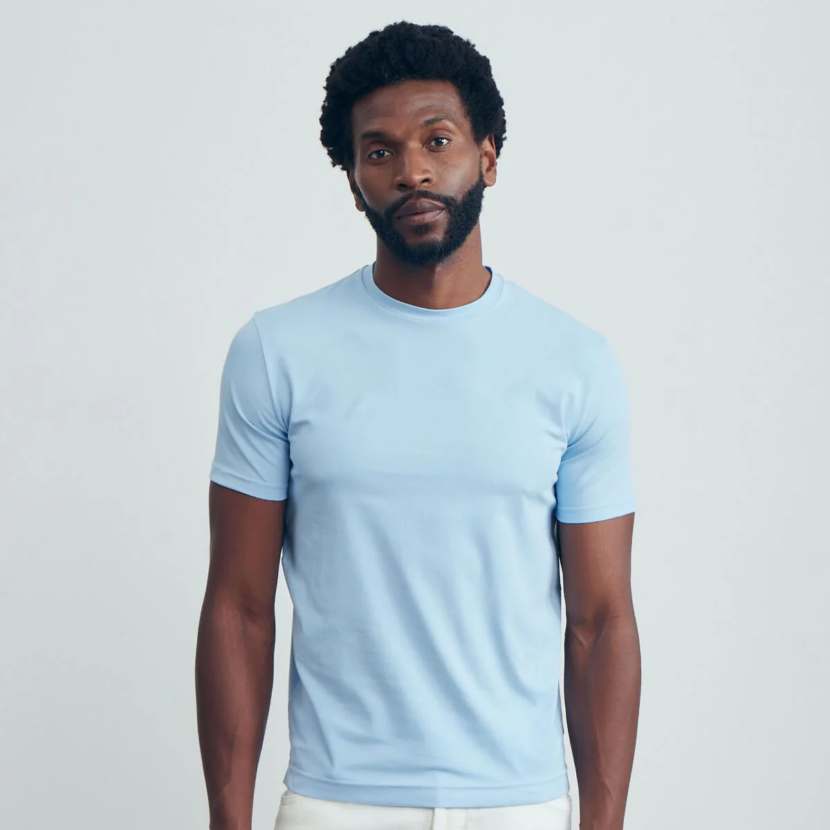 EMANUEL BERG | Le T-shirt ''4-Flex'' - Bleu clair – Image 3