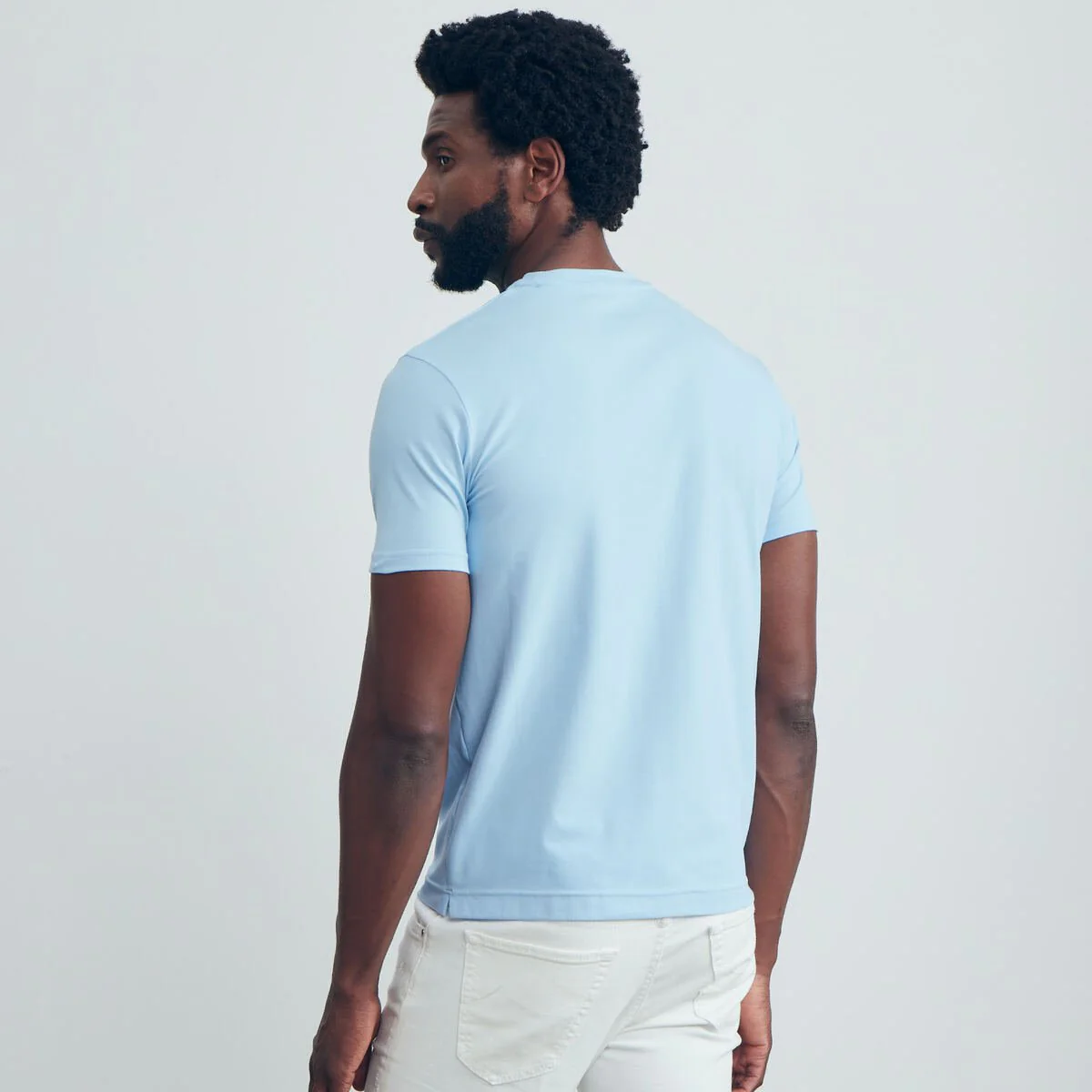 EMANUEL BERG | Le T-shirt ''4-Flex'' - Bleu clair – Image 5