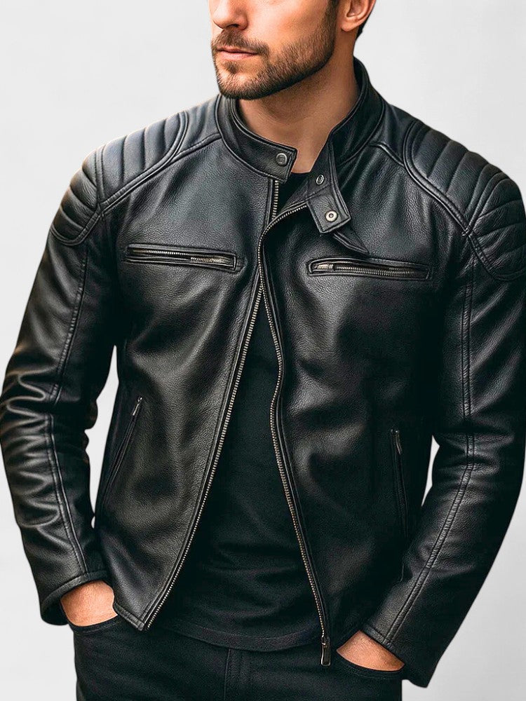 Xavier - Blouson Vintage en Cuir Homme – Image 6