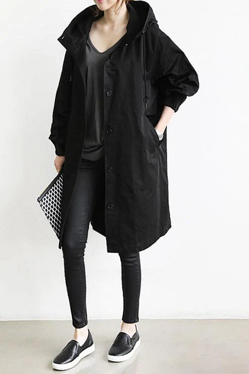 Henriette - Cardigan long femme élégant à col et poches – Image 3