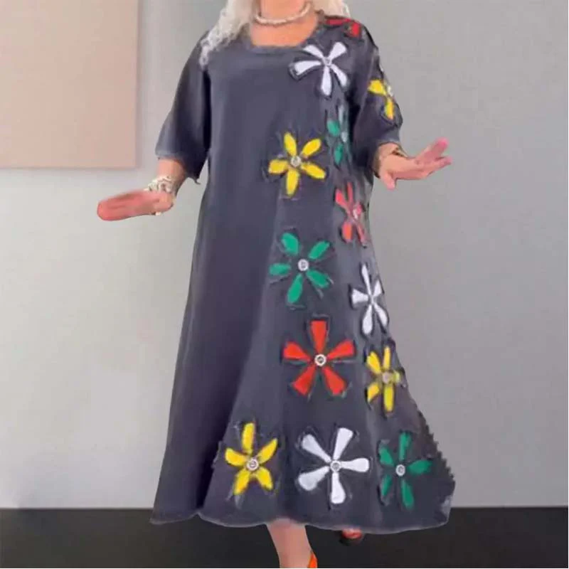 Kalena - Robe décontractée avec col rond – Image 3