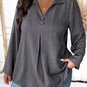 Elmyra - Chemise Fluide Boutonnée Élégante