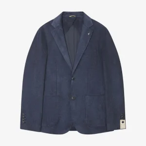 AT.P.CO | Blazer en velours côtelé stretch ''GEGE' - Bleu
