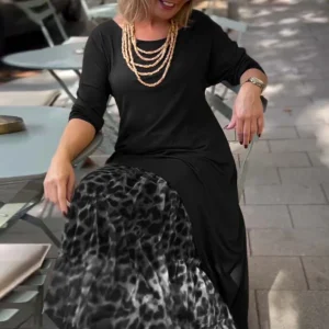 Evelorae - Robe Chic Asymétrique avec Jupe Tulle