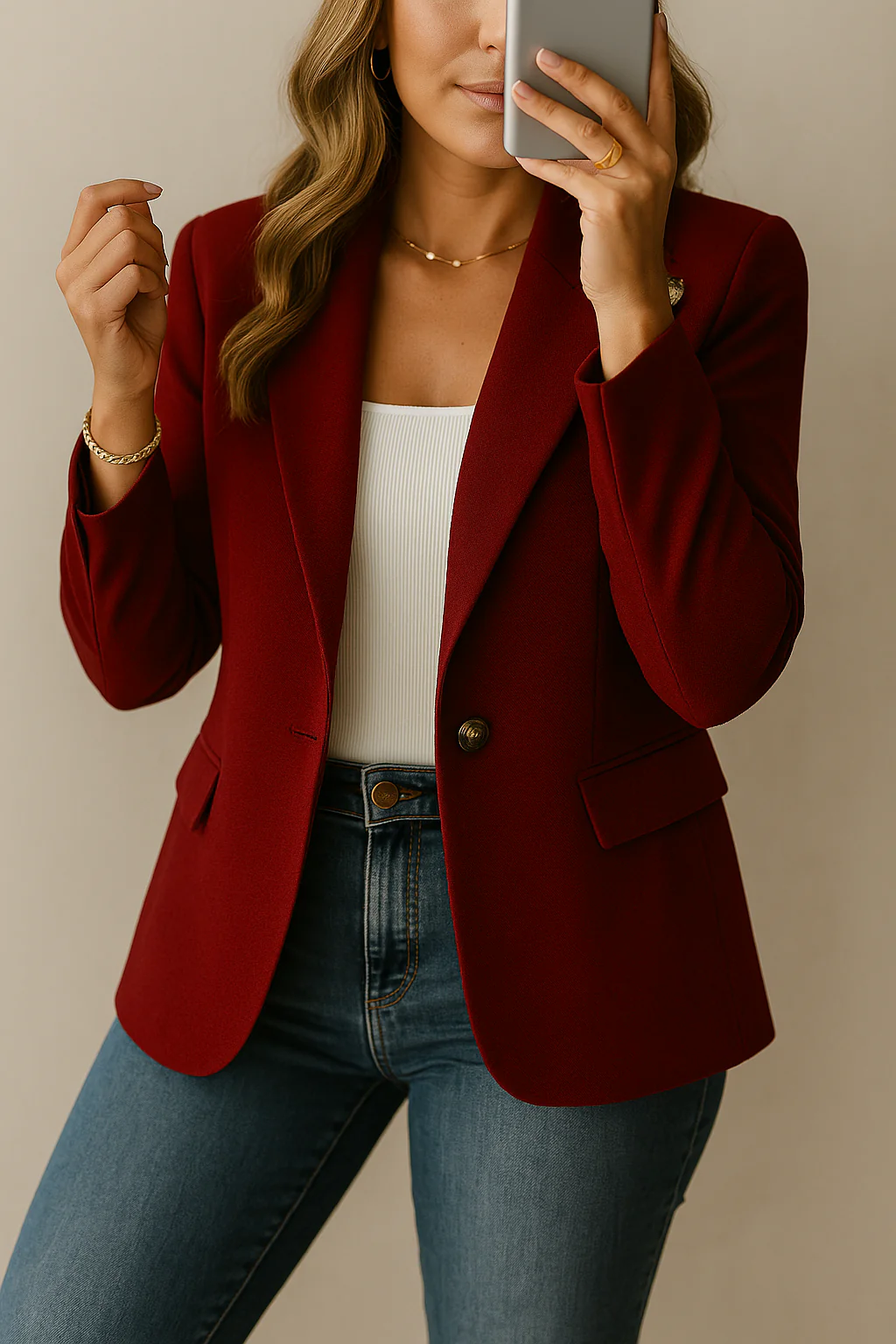 Bellindra - Blazer Quotidien Structuré – Image 3
