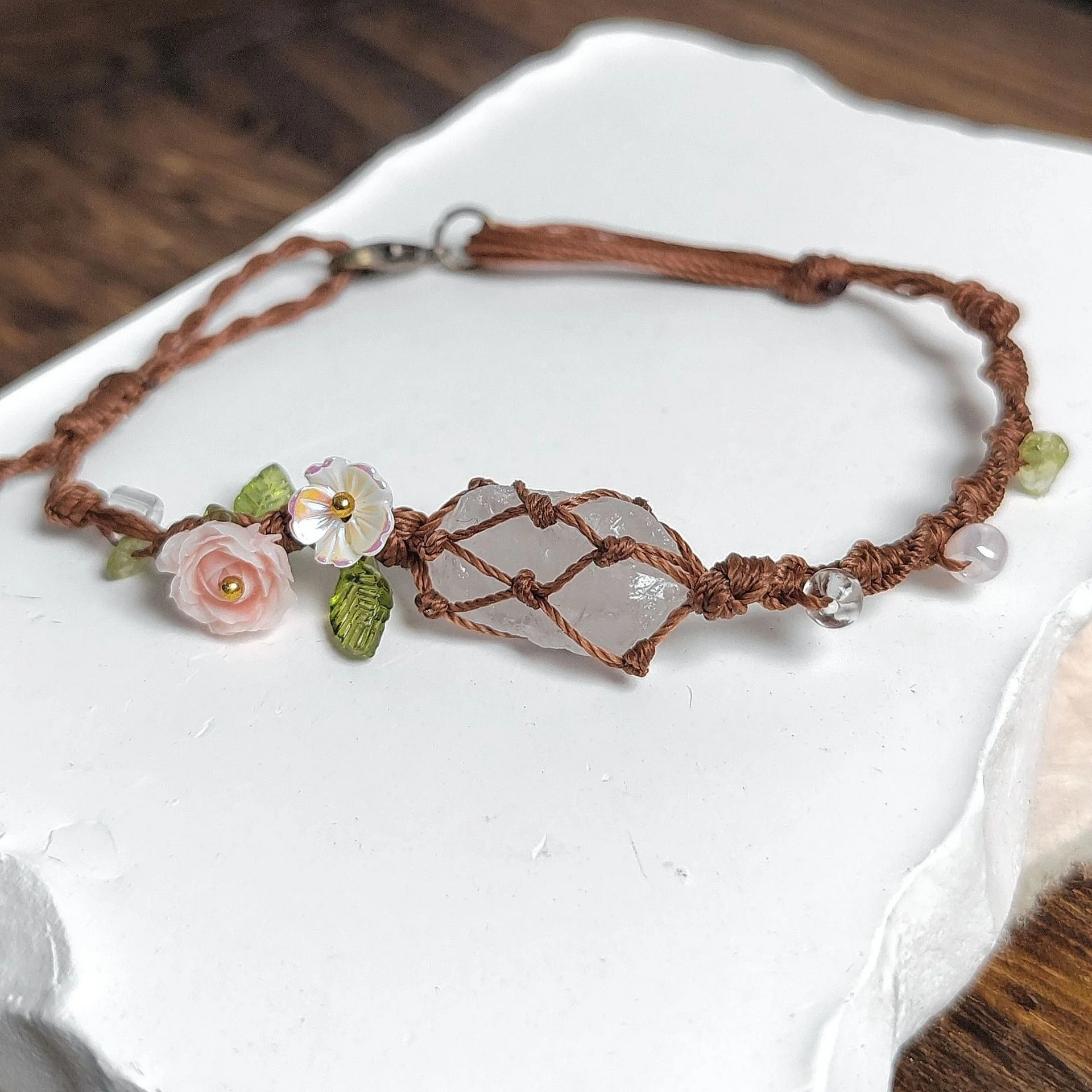 Elyssavine - Bracelet Bohème Fleur & Cristal – Image 9