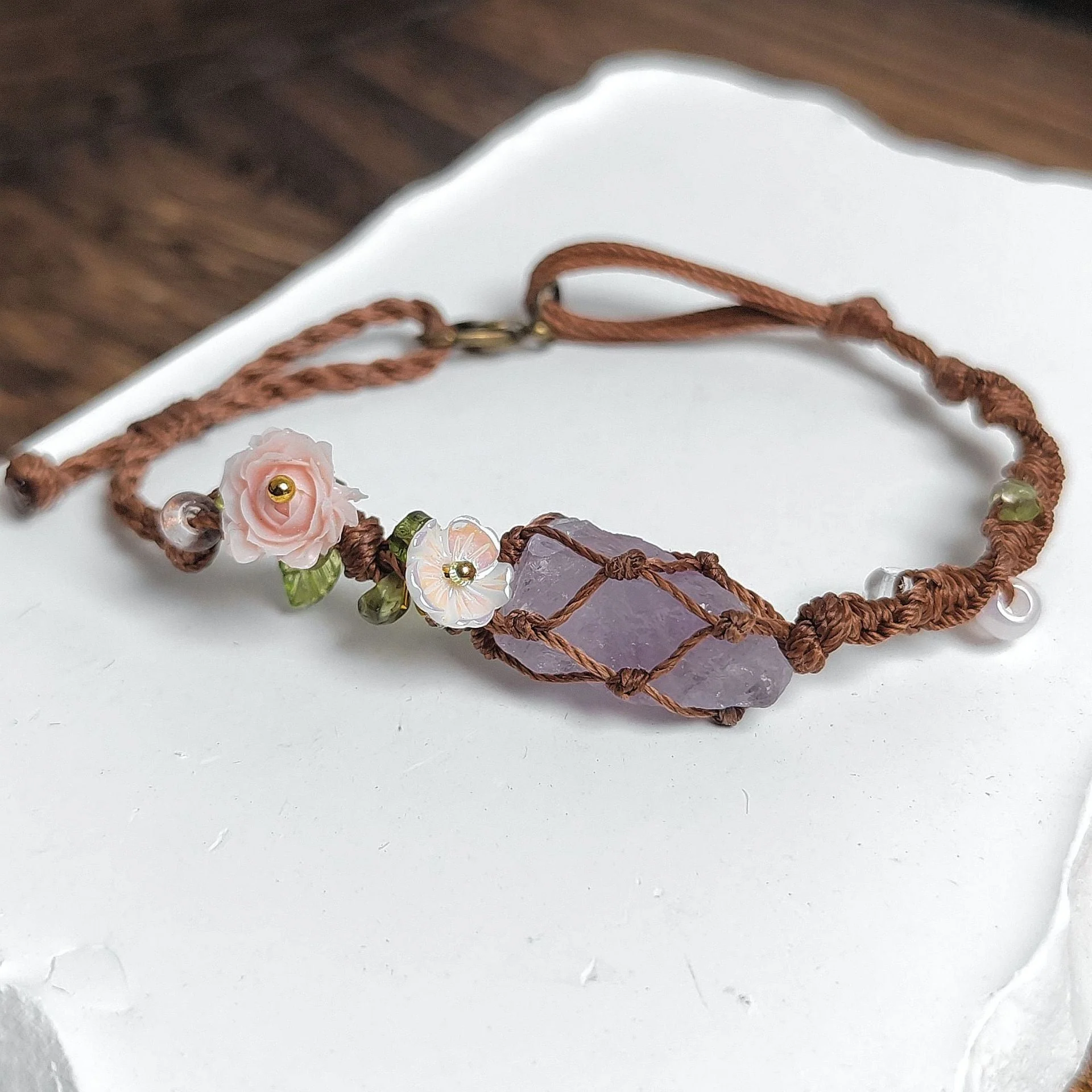 Elyssavine - Bracelet Bohème Fleur & Cristal – Image 8