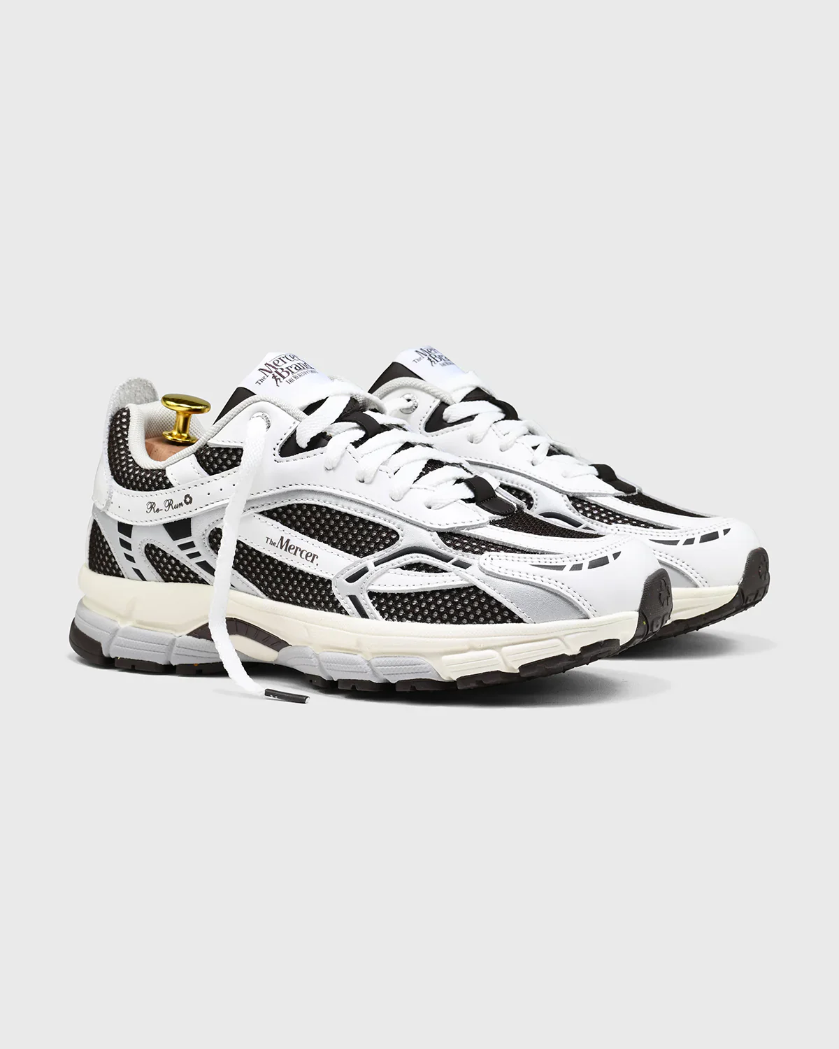 The Mercer | Les baskets ''The Re-Run White Silver'' - Marron / Blanc – Image 5
