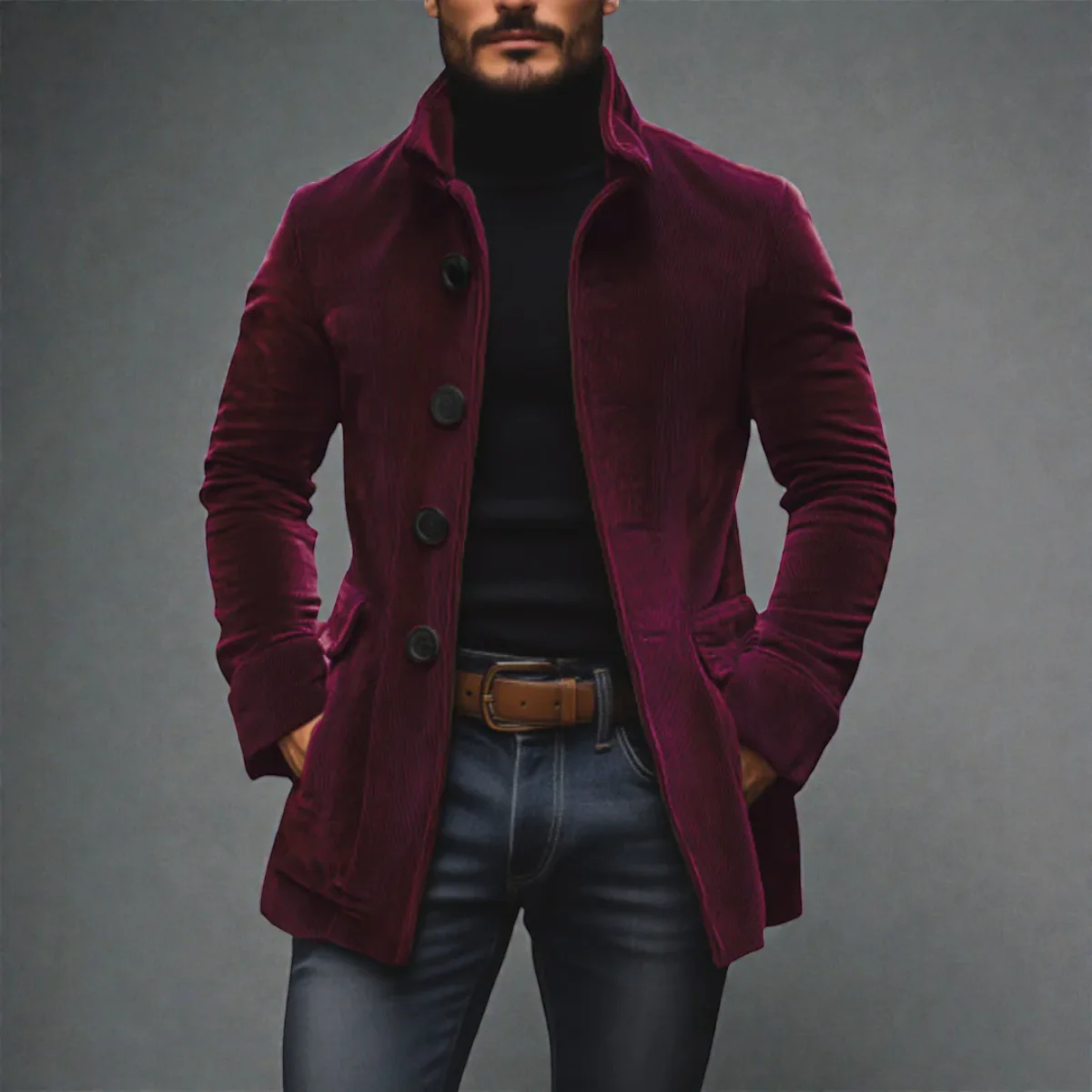 Carel - Veste En Velours Côtelé Homme Élégance Intemporelle – Image 3