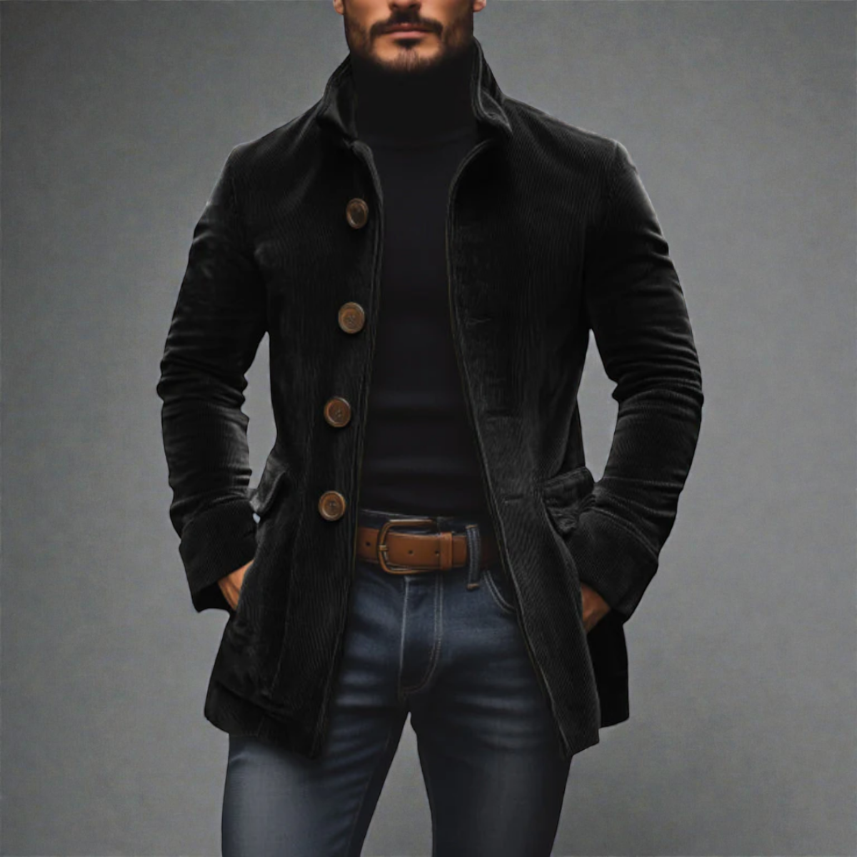 Carel - Veste En Velours Côtelé Homme Élégance Intemporelle – Image 4