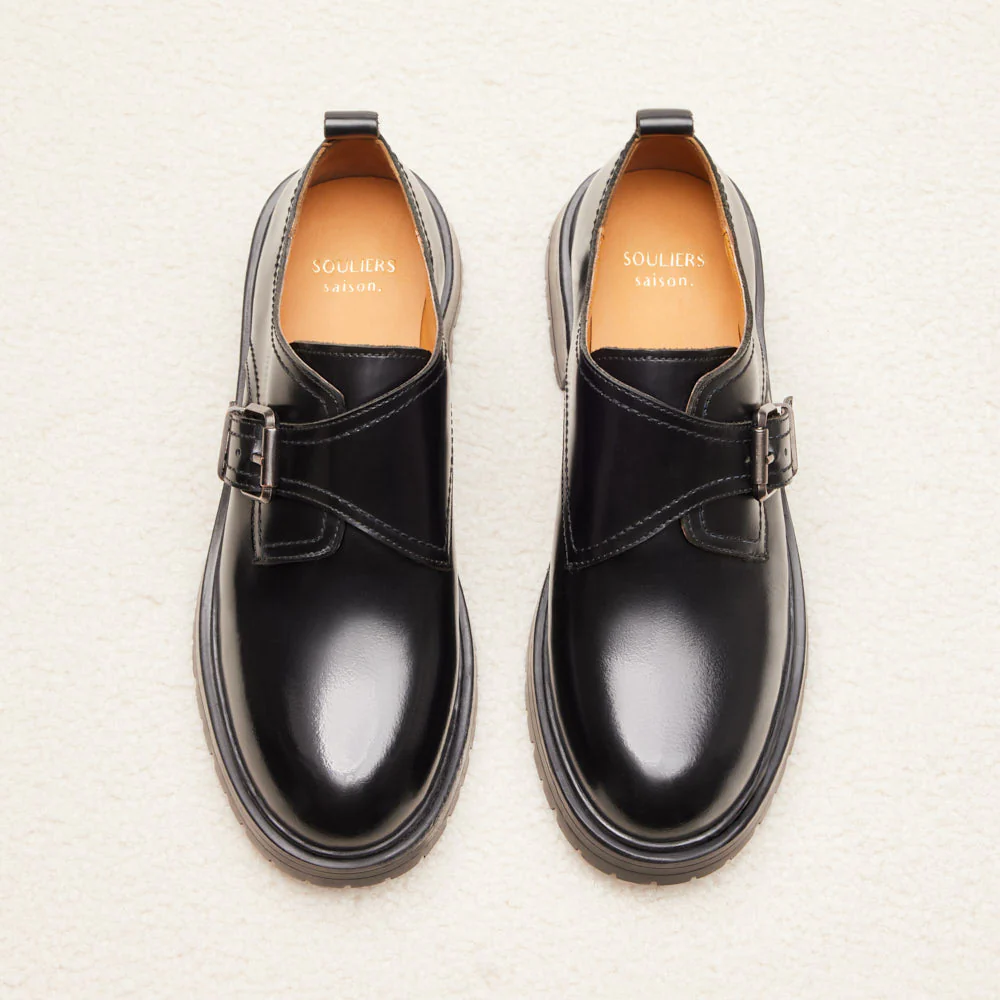 Derbies à boucle Izia - Noir glacé – Image 7
