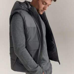 WAHTS | Veste sans manches Burrows avec capuche amovible - Gris