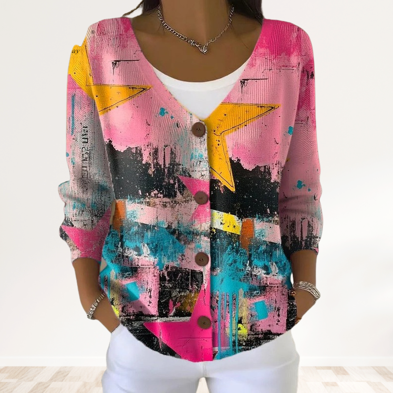 Eliavelle - Pull Hiver Doux avec Col en V Élégant – Image 4