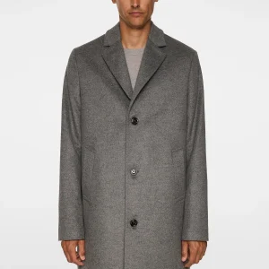 J.LINDEBERG | Manteau "August Melton" Cashemere  - Gris