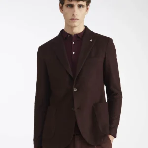 AT.P.CO | Le Blazer ''ALAN'' en flanelle - Marron