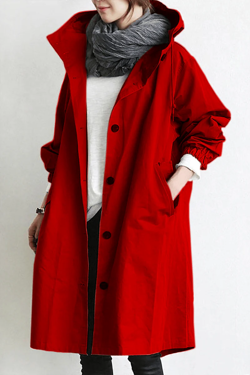 Henriette - Cardigan long femme élégant à col et poches – Image 9