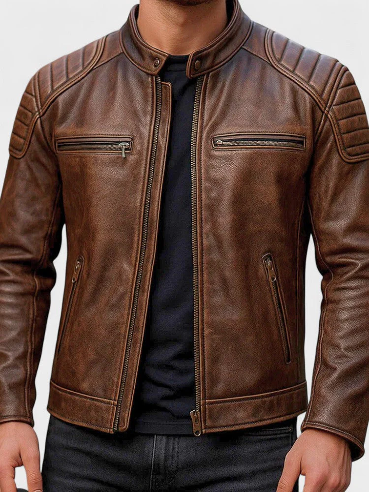 Xavier - Blouson Vintage en Cuir Homme – Image 5