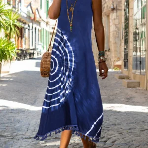 Elowen - Robe Midi Sans Manches Décontractée et Stylée pour l’Été