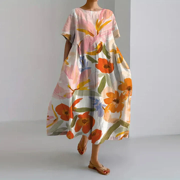Gwenelle - Robe maxi fluide à fleurs pour l'été – Image 8