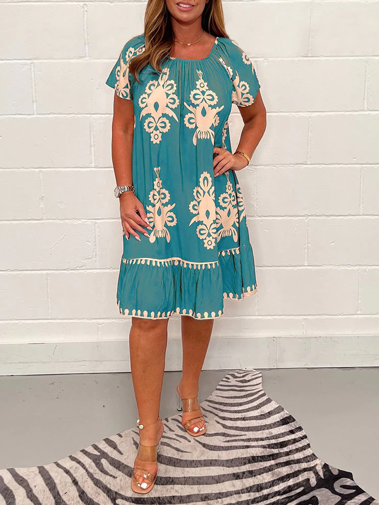 Freya - Robe Vintage en Coton Imprimé – Image 6