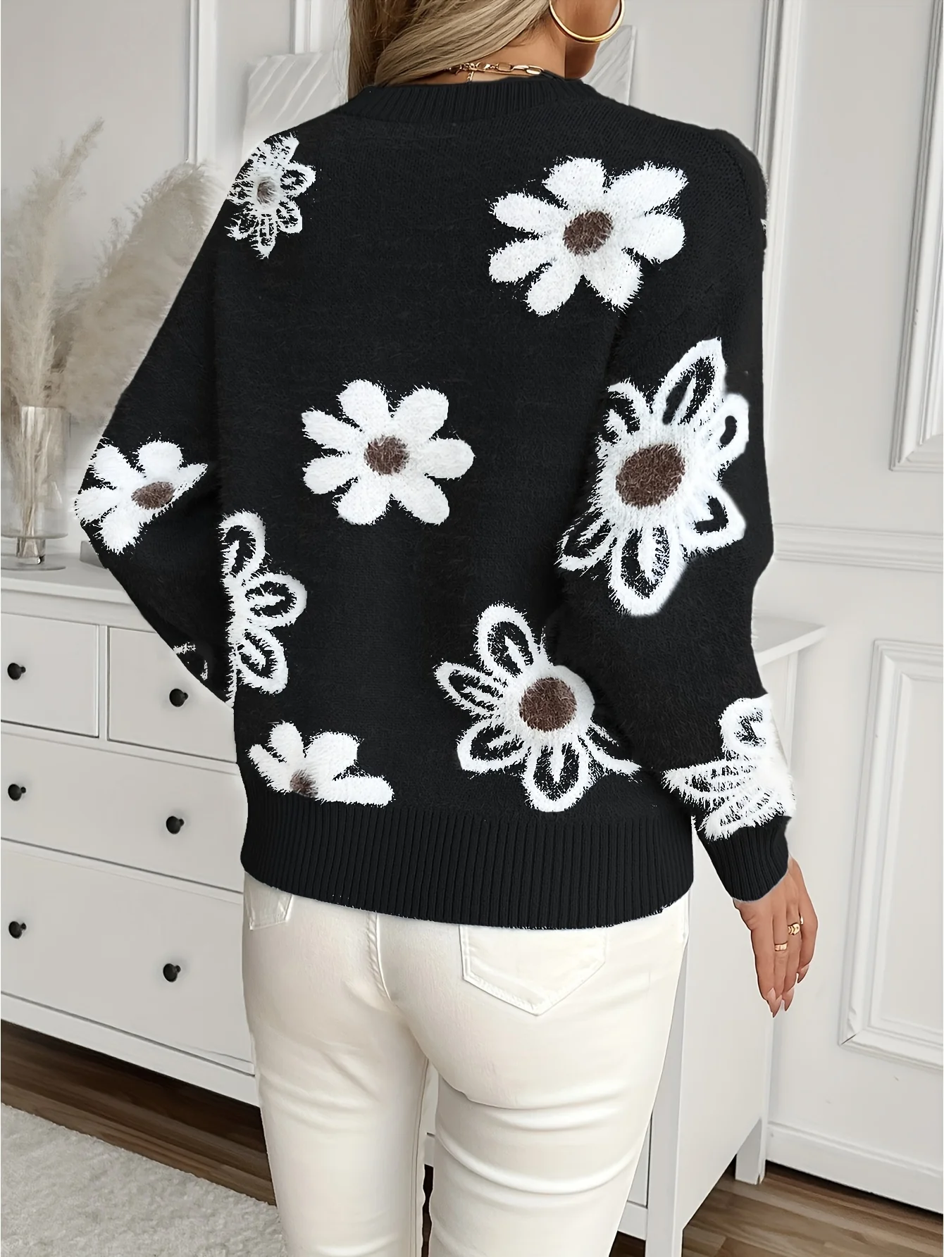 Madeleine - Pull floral pour femmes – Image 7
