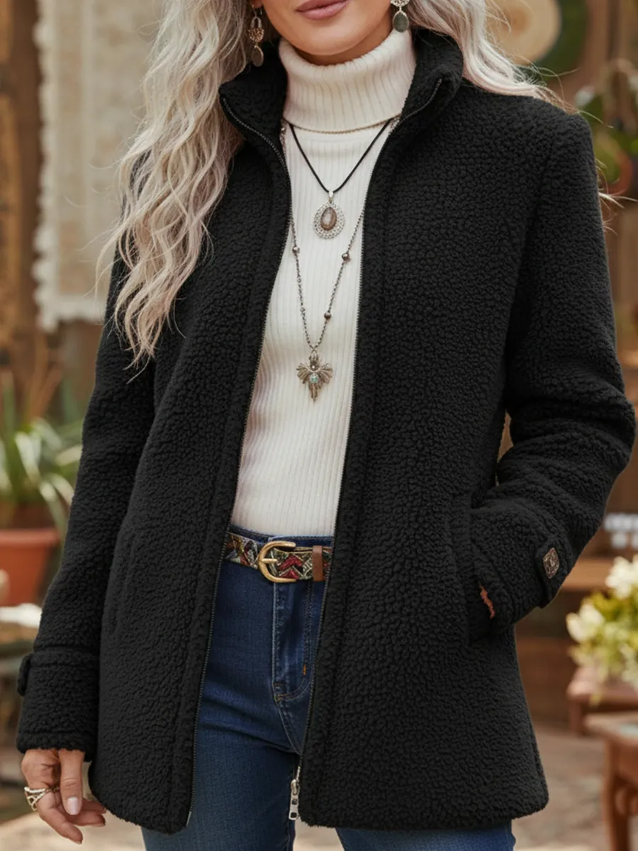 Lunirissa - Veste Zippée Douce et Décontractée pour Femme – Image 5