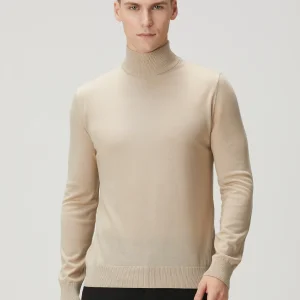 Pal Zileri | Pull à col montant en laine, coupe classique - Beige