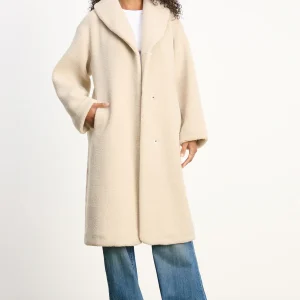 Velvet | Manteau réversible ''Eleanor'' en fausse fourrure sherpa - Sable