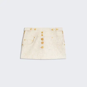 MINIJUPE JACQUARD DÉLAVÉ