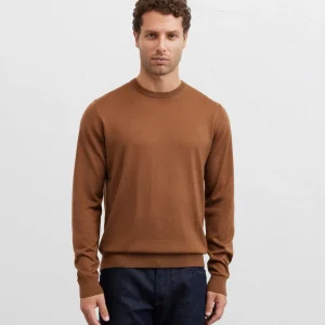 Pal Zileri | Pull à manches longues et col rond en laine - Marron