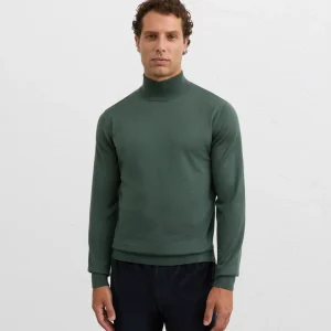 Pal Zileri | Pull à col montant en laine, coupe classique - Vert