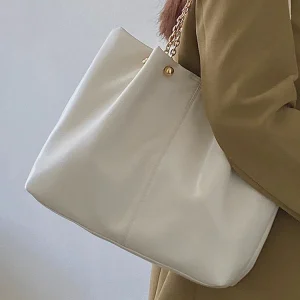 sac à main seau blanc