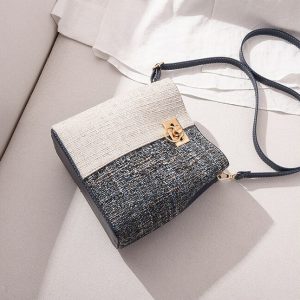 Sac bicolore bleu marine