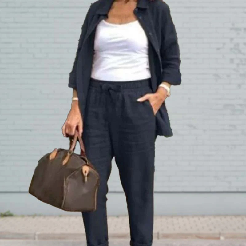 Zélie - Ensemble Chemise et Pantalon en Coton et Lin – Image 8