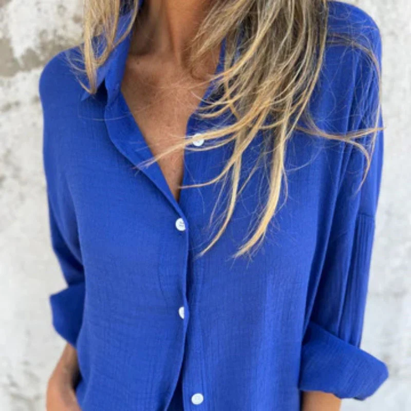 Alora - Ensemble chemise à manches longues et short pour femmes – Image 9