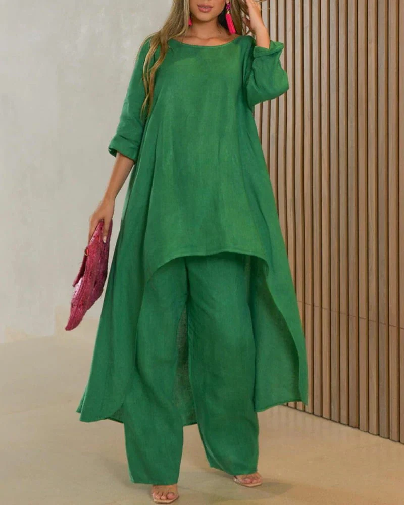 Clarisse - Ensemble Décontracté en Lin pour Femme – Image 3