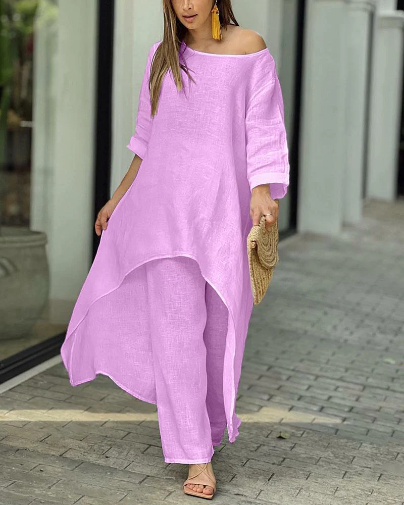 Clarisse - Ensemble Décontracté en Lin pour Femme – Image 7