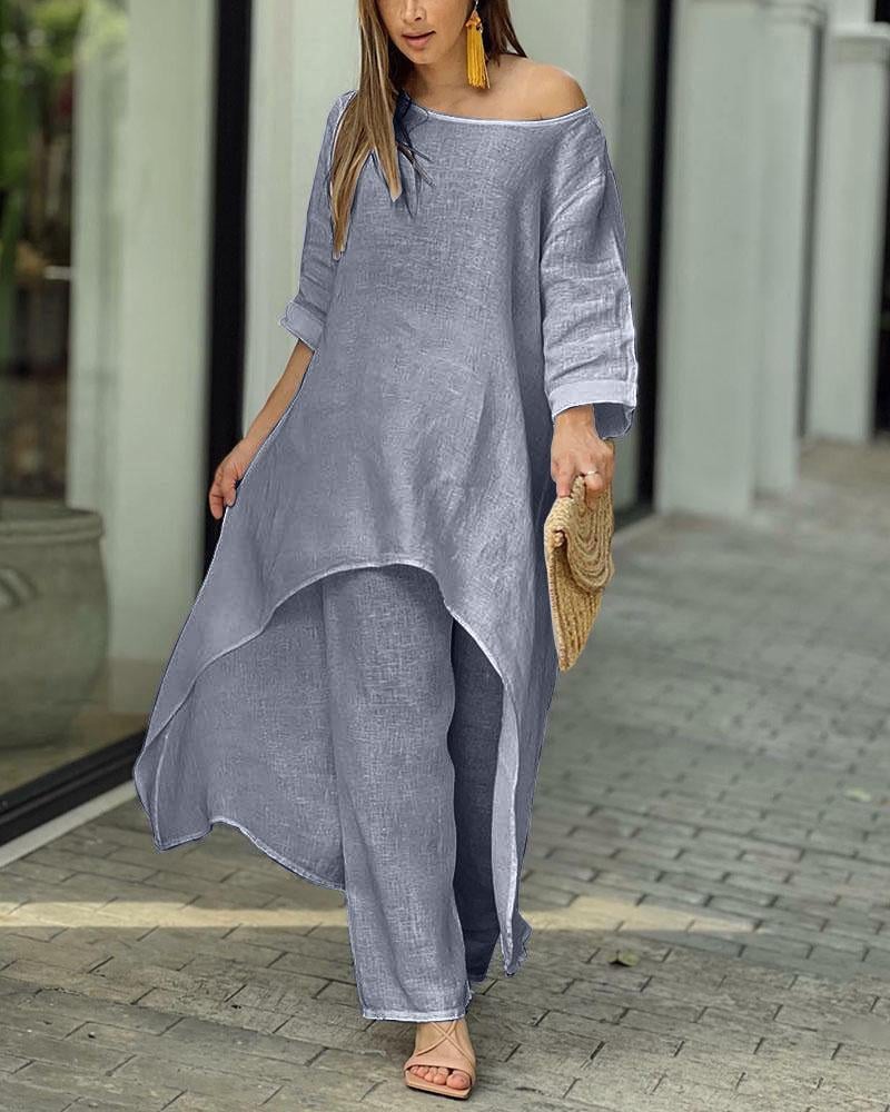 Clarisse - Ensemble Décontracté en Lin pour Femme – Image 9
